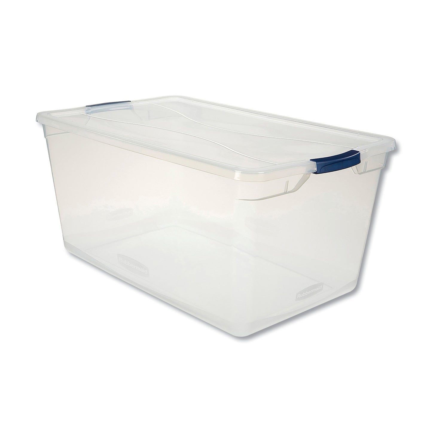 UNXRMCC950001 Clever Store Basic Latch-Lid Container, 23.75 gal, 17.75" x 29" x 13.25", Clear RUBBERMAID COMMERCIAL PROD.