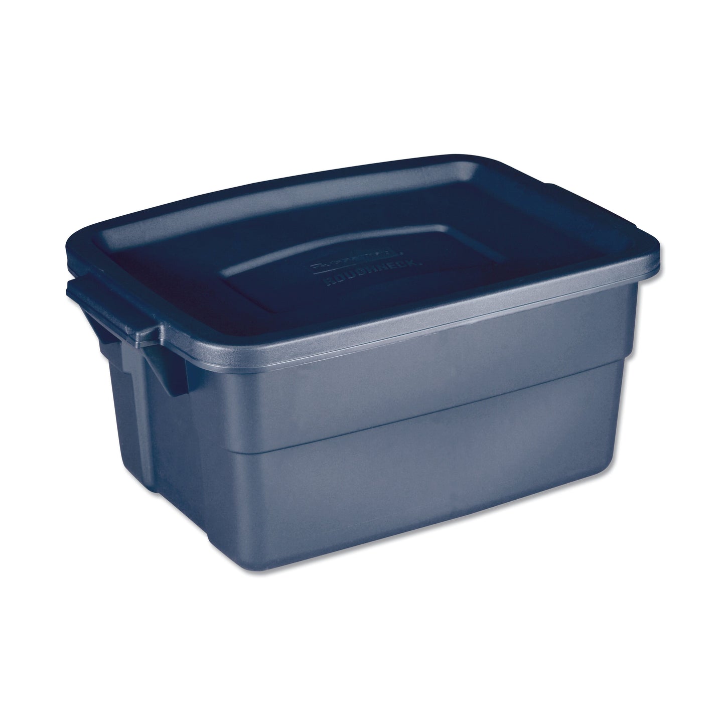 UNXRMRT030003 Roughneck Storage Box, 3 Gal, 10.63" X 15.69" X 7", Dark Indigo Metallic RUBBERMAID COMMERCIAL PROD.