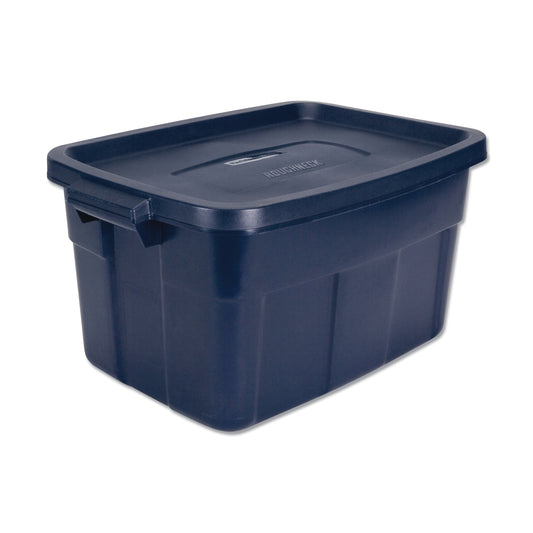 UNXRMRT140008 Roughneck Storage Box, 14 Gal, 15.88" X 23.88" X 12.25", Dark Indigo Metallic