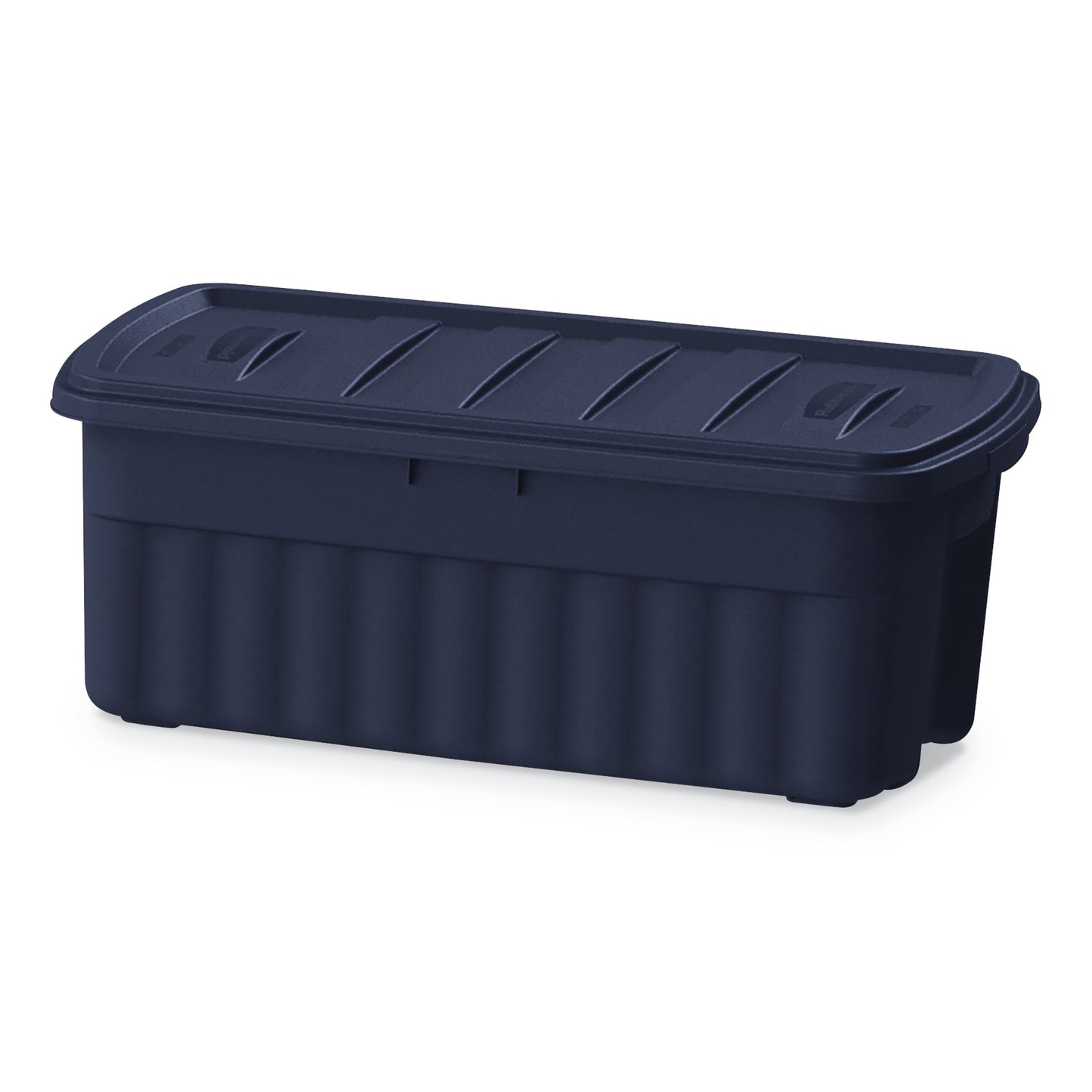 UNXRMRT500000 Roughneck Storage Box, 50 Gal, 21.2" X 43" X 17.88", Dark Indigo Metallic RUBBERMAID COMMERCIAL PROD.