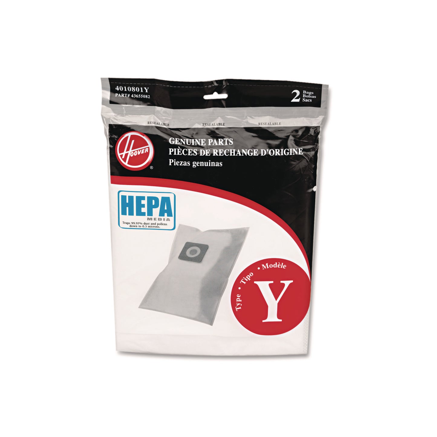 HVRAH10040 BAG,HEPA Y,VACUUM,2EA/PK