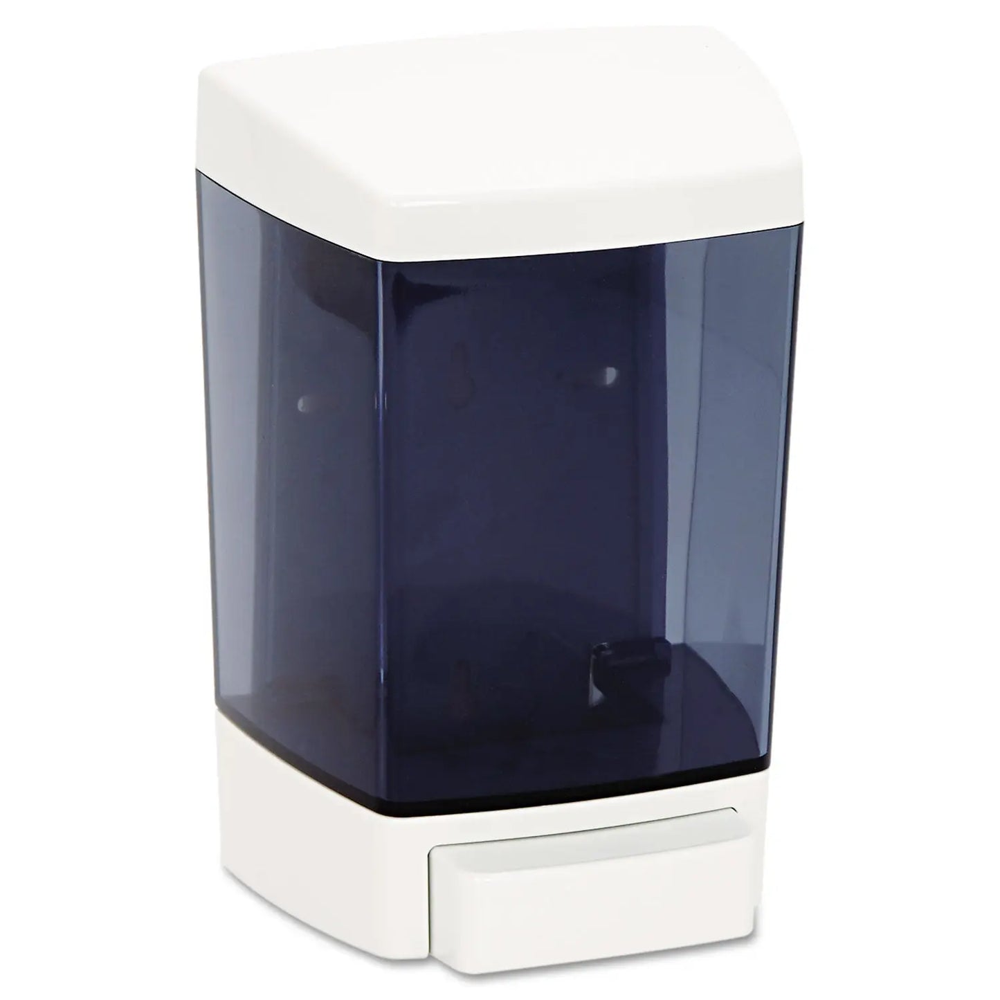 IMP9346 Clearvu Plastic Soap Dispenser, 46 Oz, 5.5 X 4.25 X 8.5, White Impact Clearvu