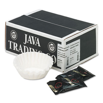 JAV705024 Coffee Portion Packs, 1.5oz Packs, Hazelnut Creme, 24/carton