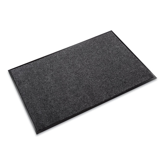 CWNET0310CH EcoStep Wiper Mat, Rectangular, Charcoal Gray Cut Pile Surface, 36" x 10 ft