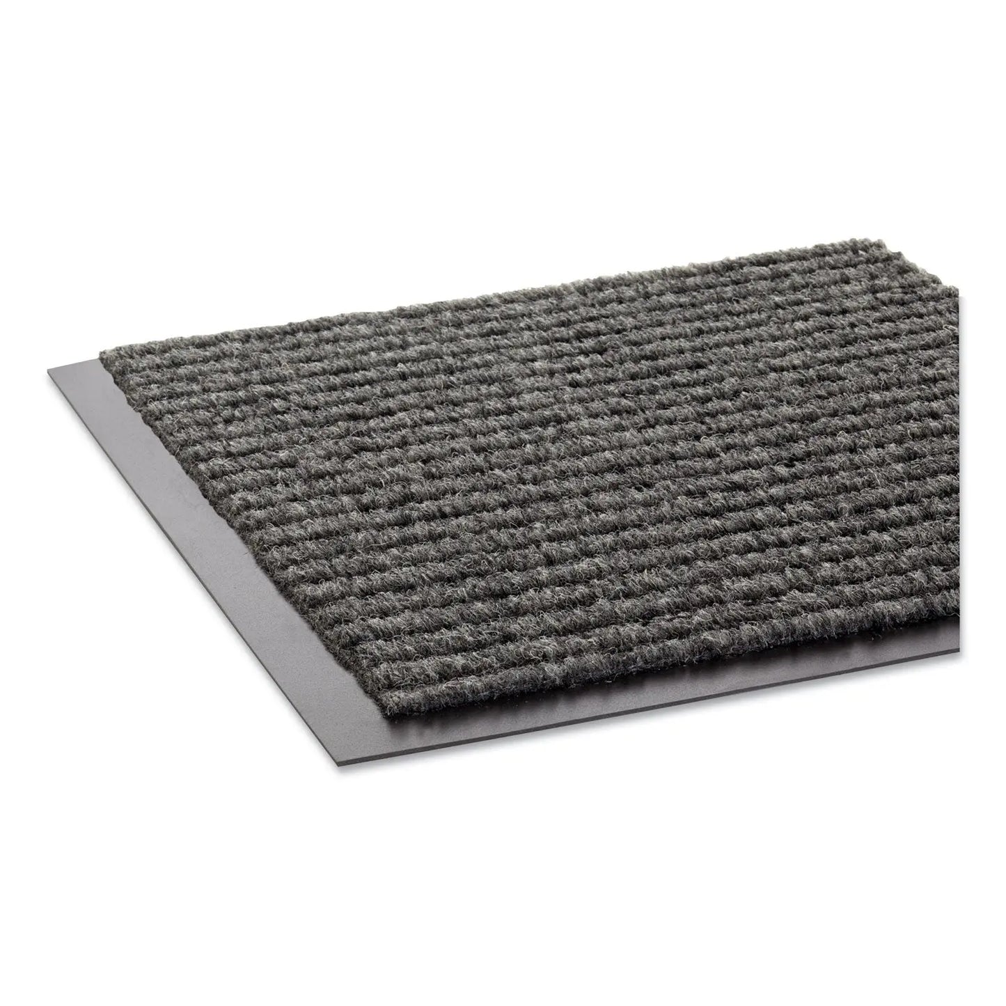 CWNNR0035GY Needle-Rib Wiper/Scraper Mat, Rectangular, Gray Ribbed Surface, 36" x 60" Crown