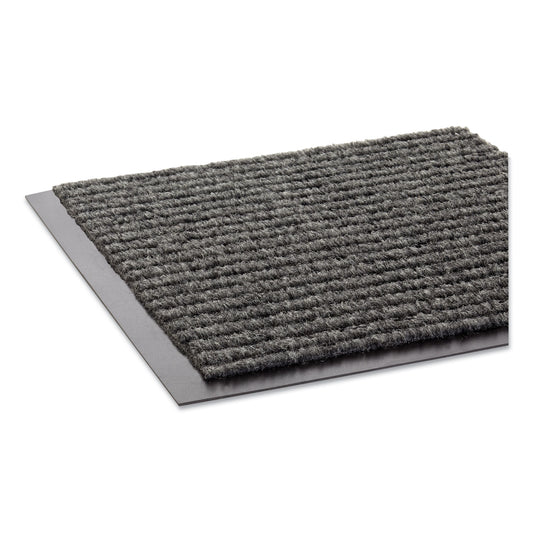 CWNNR0035GY Needle-Rib Wiper/Scraper Mat, Rectangular, Gray Ribbed Surface, 36" x 60"
