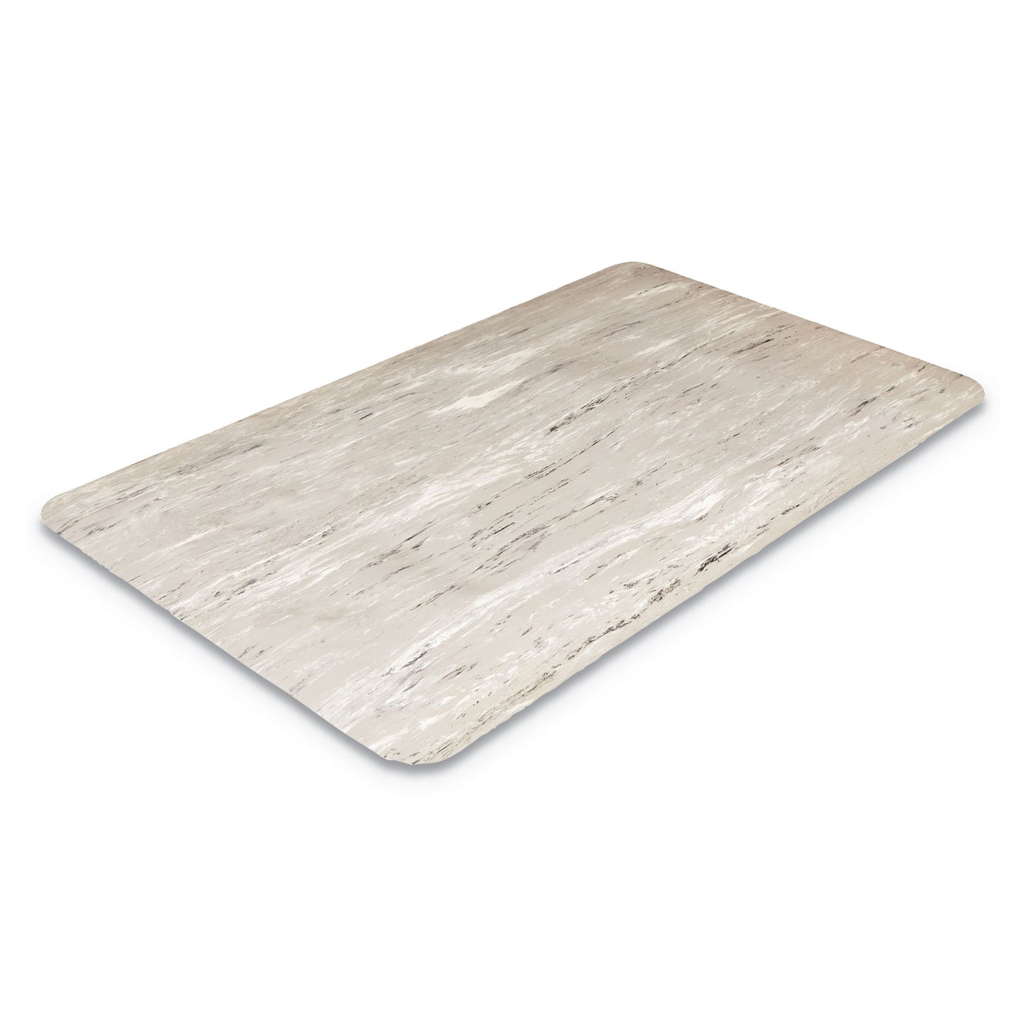 CWNCU3672GY Cushion-Step Marbleized Rubber Mat, Rectangular, Gray Smooth Surface, 36" x 72"