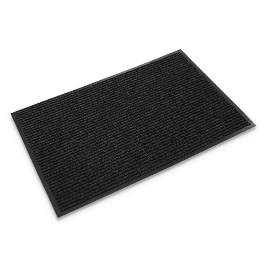 CWNNR0034CH Needle-Rib Wiper/Scraper Mat, Rectangular, Charcoal Gray Ribbed Surface, 36" x 48"