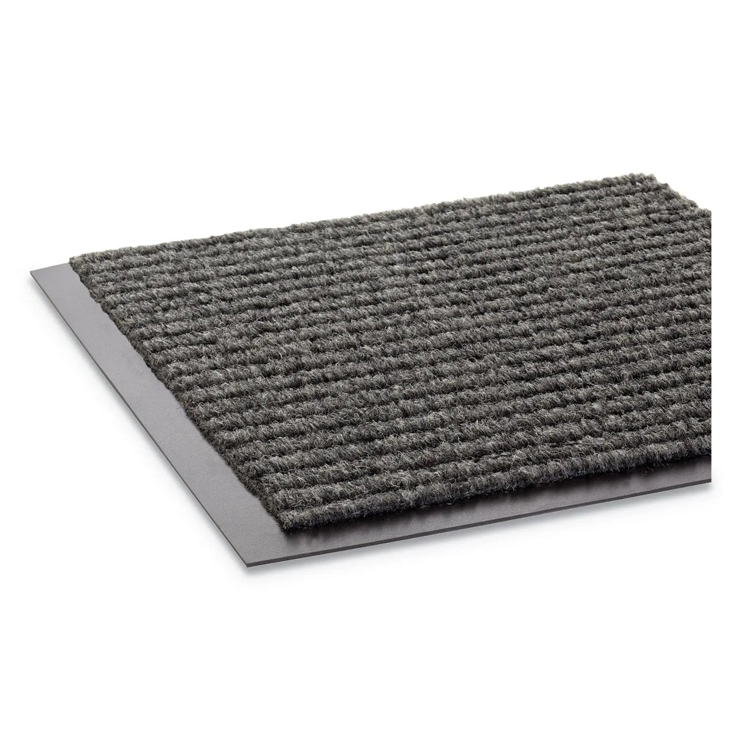 CWNNR0046GY Needle-Rib Wiper/Scraper Mat, Rectangular, Gray Ribbed Surface, 48" x 72" Crown