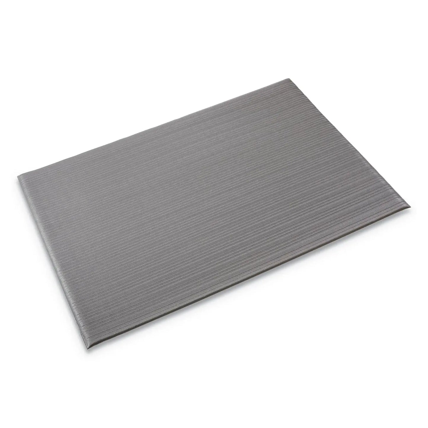 CWNFJS736GY Ribbed Vinyl Anti-Fatigue Mat, Rectangular, Gray Ribbed Surface, 27" x 36" Crown