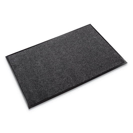CWNET0035CH EcoStep Wiper Mat, Rectangular, Charcoal Gray Cut Pile Surface, 36" x 60"