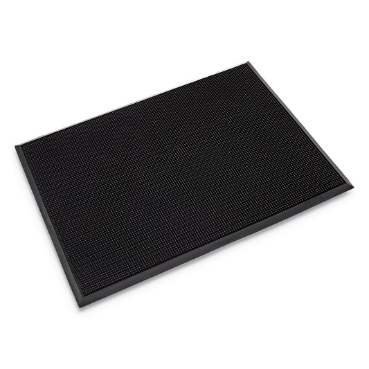 CWNMASR42BK Mat-A-Dor Entrance Scraper Mat, Black Fingertip Textured Rubber Surface, 24" x 32"