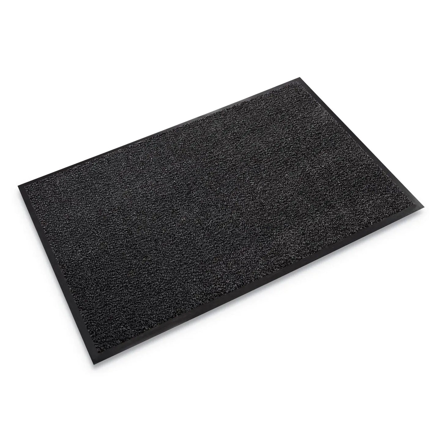 CWNDS0046CH Dust-Star Microfiber Wiper Mat, Rectangular, Charcoal Gray Carpeted Surface, 48" x 72" Crown
