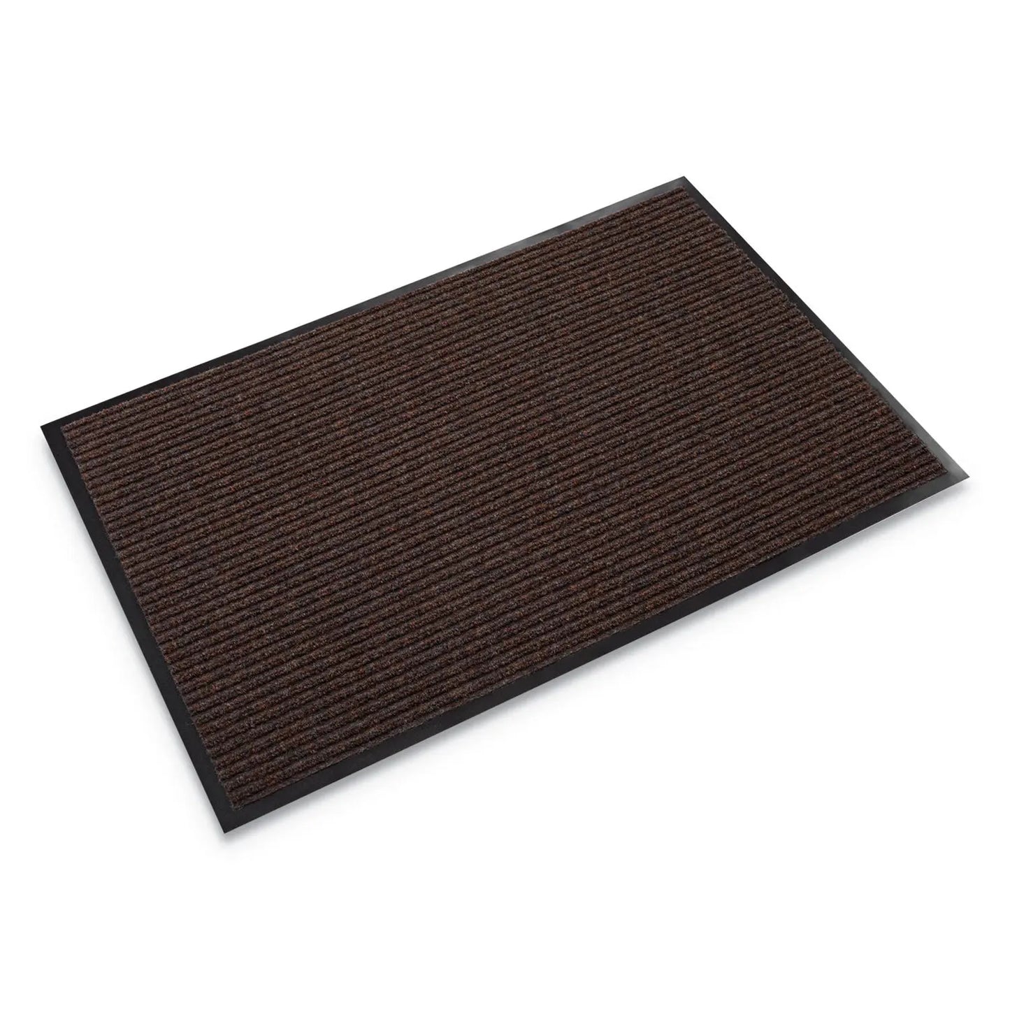 CWNNR0310BR Needle-Rib Wiper/Scraper Mat, Rectangular, Brown Ribbed Surface, 36" x 10 ft Crown