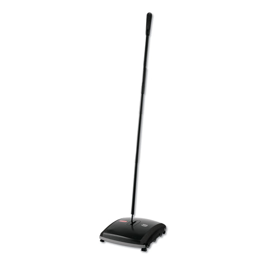 RCP421388BLA Dual Action Sweeper, 44" Steel/plastic Handle, Black/yellow