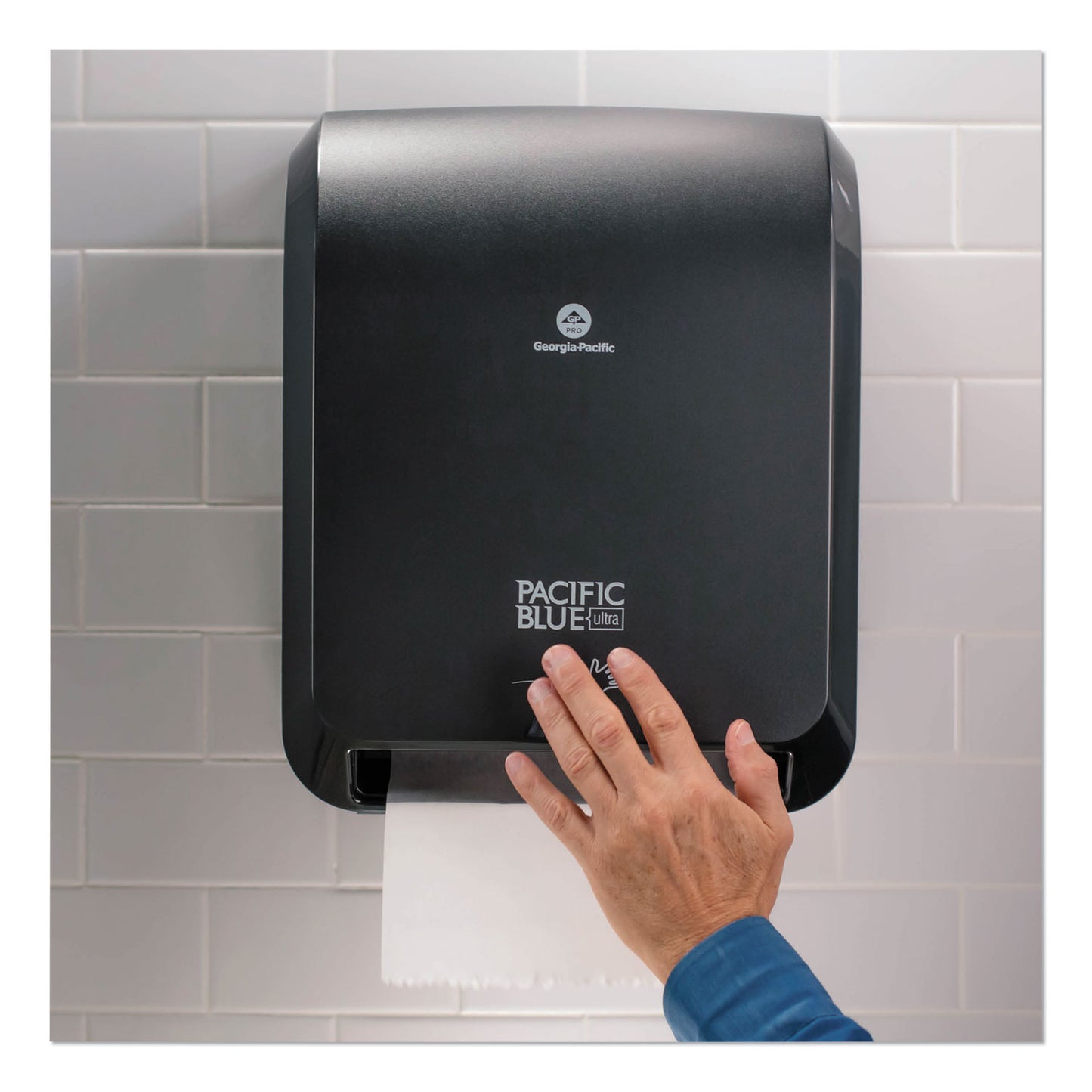 GPC59590 Pacific Blue Ultra Paper Towel Dispenser, Automated, 12.9 X 9 X 16.8, Black