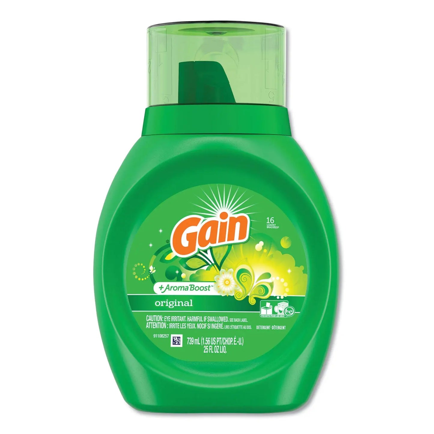 PGC12783CT Liquid Laundry Detergent, Original Fresh, 25 Oz Bottle, 6/carton Gain