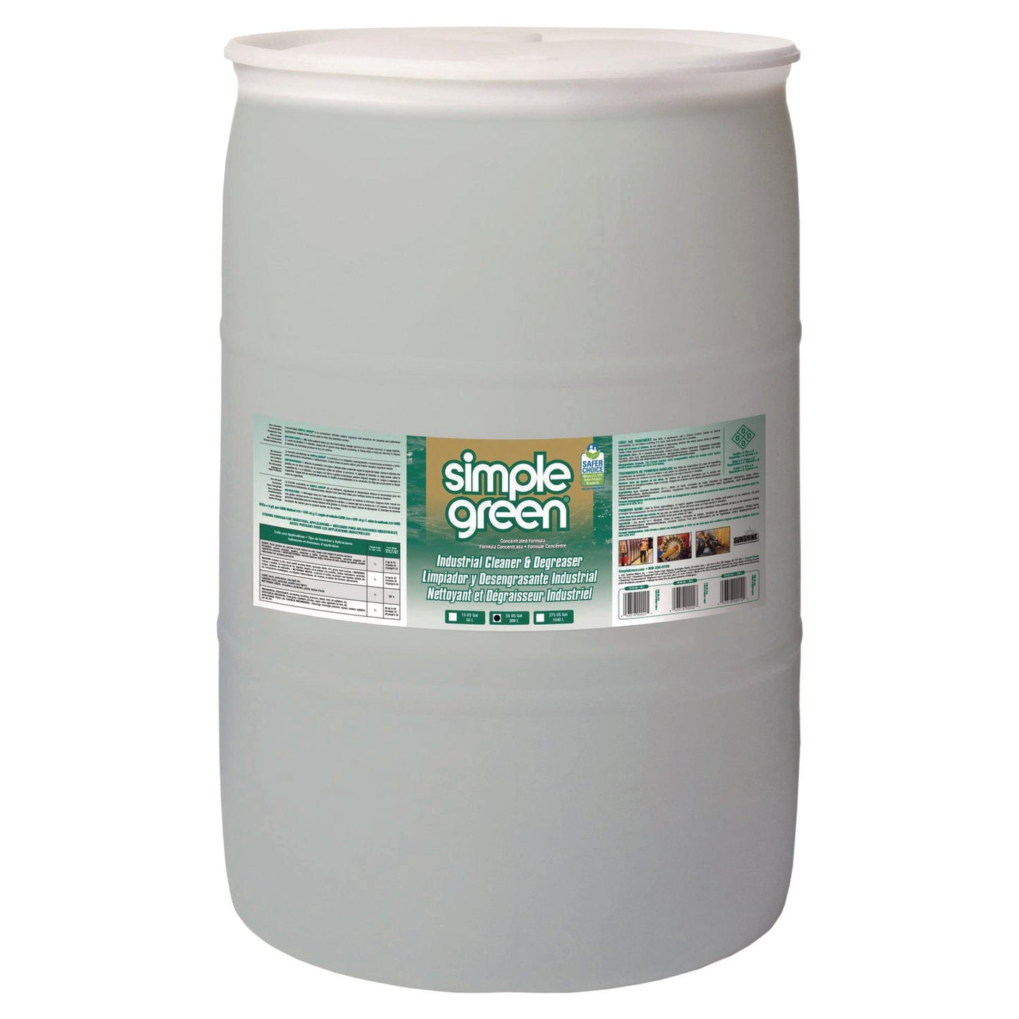 SMP13008 Industrial Cleaner And Degreaser, Concentrated, 55 Gal Drum Simple Green