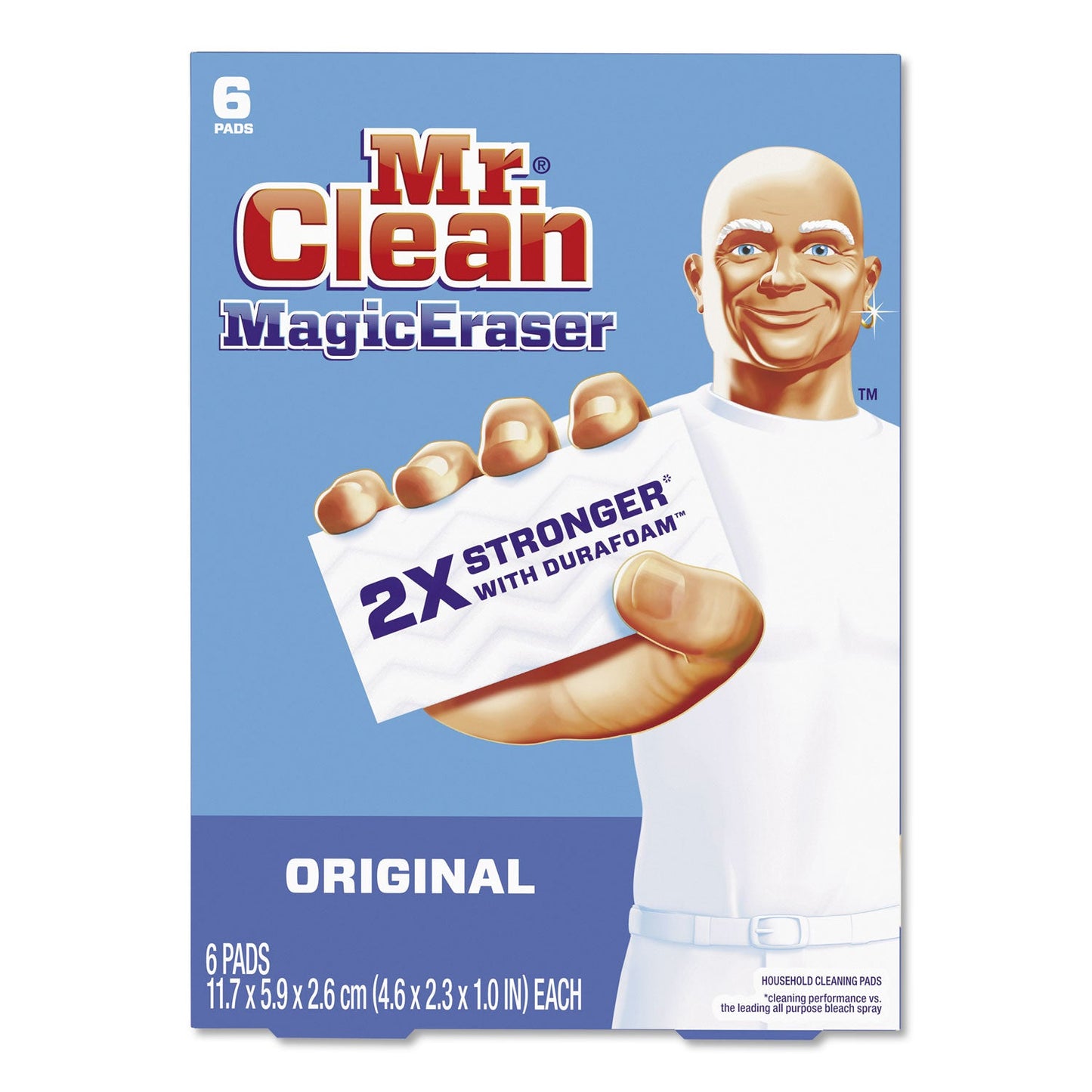 PGC79009PK Magic Eraser, 2.3 X 4.6, 1" Thick, White, 6/pack Mr. Clean
