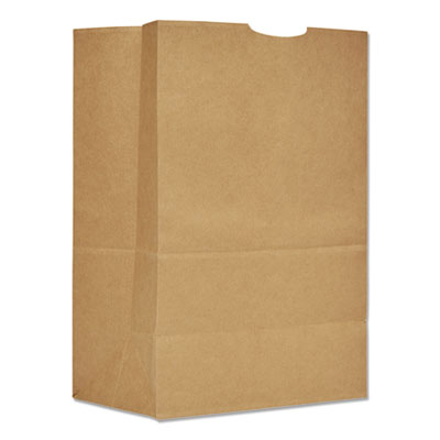 BAGSK1675 Grocery Paper Bags, 1/6 BBL Size, Extra Heavy-Duty, 75# Basis Weight, 12" x 7" x 17", Kraft, 400/Bundle ROSS & WALLACE PAPER PRODUCTS, INC.