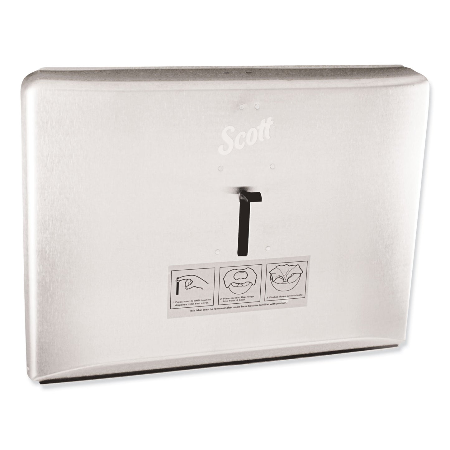 KCC09512 Personal Seat Cover Dispenser, 16.6 X 2.5 X 12.3, Stainless Steel