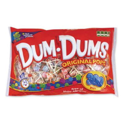 SPA60 Dum-Dum-Pops, Assorted Flavors, Individually Wrapped, 300/pack SPANGLER CANDY COMPANY