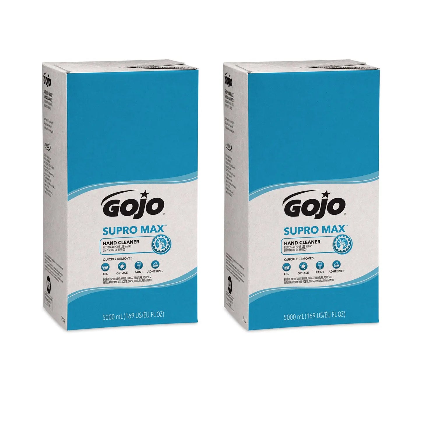 GOJ7572 SUPRO MAX Heavy Duty Hand Cleaner, Refill for GOJO PRO TDX Dispenser, Floral Scent, 5,000 mL, 2/Carton GOJO