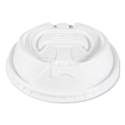 SCCOPT316 Optima Reclosable Lids for Hot Paper Cups, Fits 10 oz to 24 oz Hot Cups, Plastic, White, 1,000/Carton DART