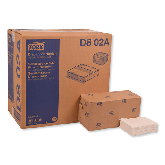 TRKD802A Advanced Masterfold Dispenser Napkins, 1-Ply, 12 x 17, White, 6,000/Carton