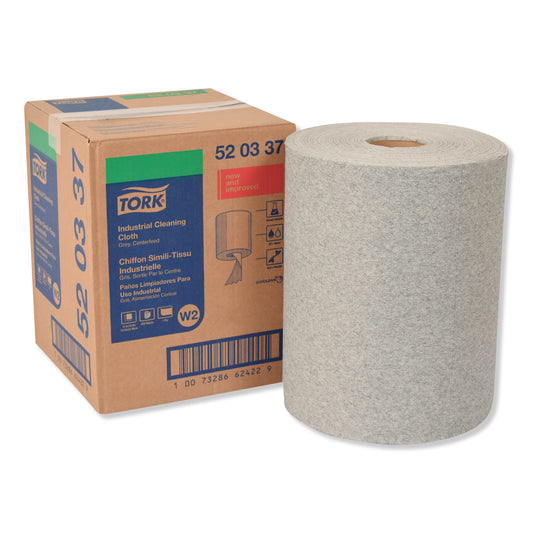 TRK520337 Industrial Cleaning Cloths, 1-Ply, 12.6 X 10, Gray, 500 Wipes/roll