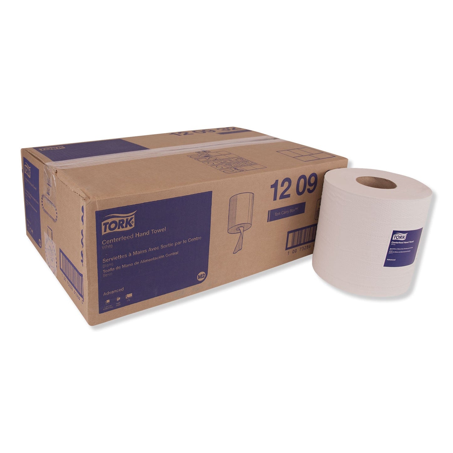 TRK120932 Centerfeed Hand Towel, 2-Ply, 7.6 X 11.8, White, 500/roll, 6 Rolls/carton Tork