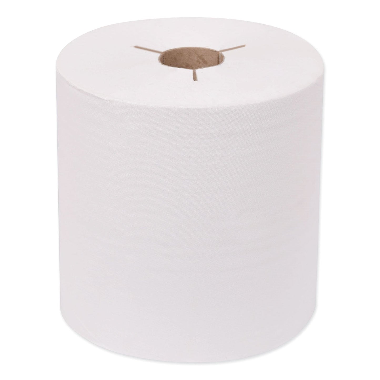 TRK8031600 Universal Hand Towel Roll, Notched, 1-Ply, 7.5" x 630 ft, White, 6 Rolls/Carton Tork