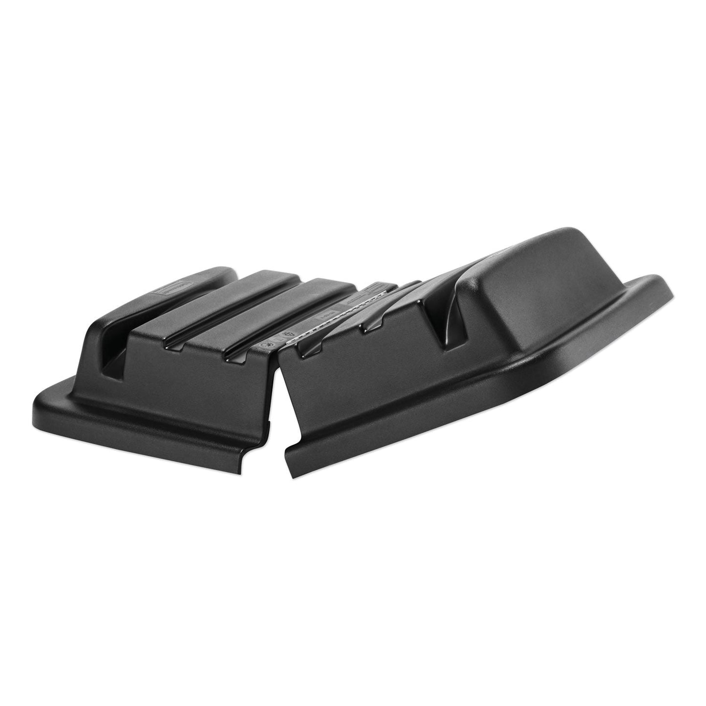 RCP461300BLA Hinged Dome Lid For Cube Truck, Black RUBBERMAID COMMERCIAL PROD.