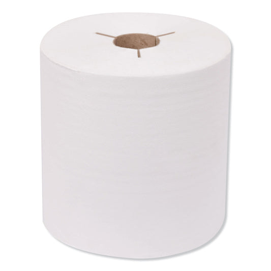 TRK8030630 Premium Hand Towel Roll, Notched, 1-Ply, 8" x 600 ft, White, 720 Sheets/Roll, 6 Rolls/Carton