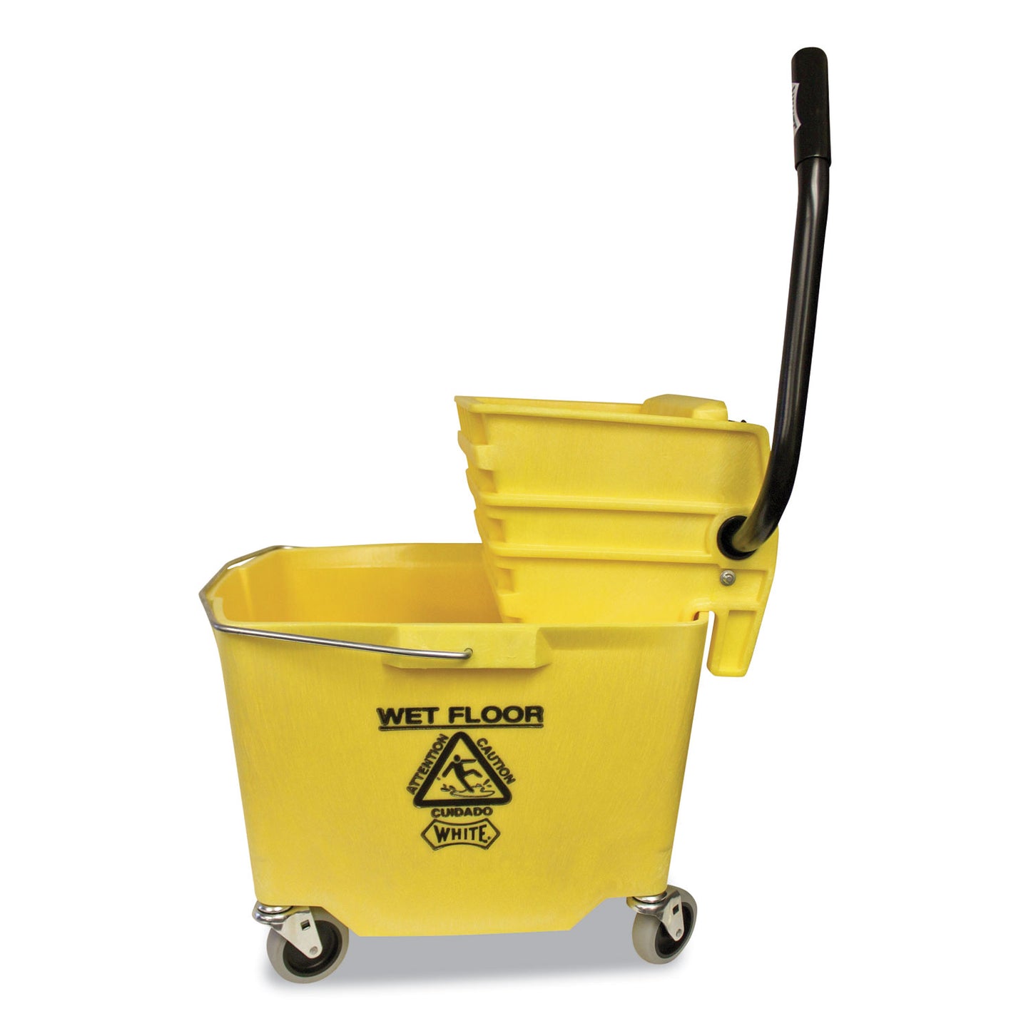 IMP6Y26353Y Side-Press Squeeze Wringer/plastic Bucket Combo, 12 To 32 Oz, Yellow