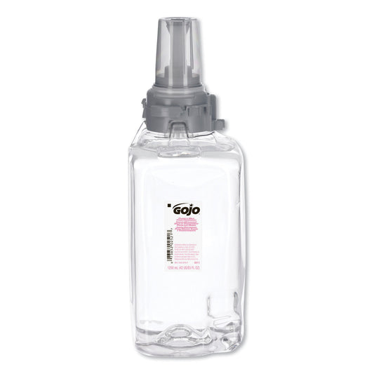 GOJ881103 Clear and Mild Foam Handwash Refill, For ADX-12 Dispenser, Fragrance-Free, 1,250 mL, 3/Carton