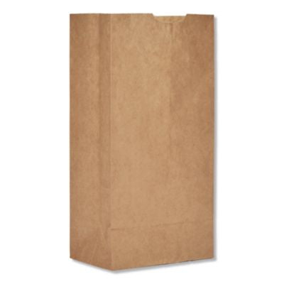 BAGGK4500 Grocery Paper Bags, 4# Size, 30# Basis Weight, 5" x 3.13" x 9.88", Kraft, 500/Bundle ROSS & WALLACE PAPER PRODUCTS, INC.