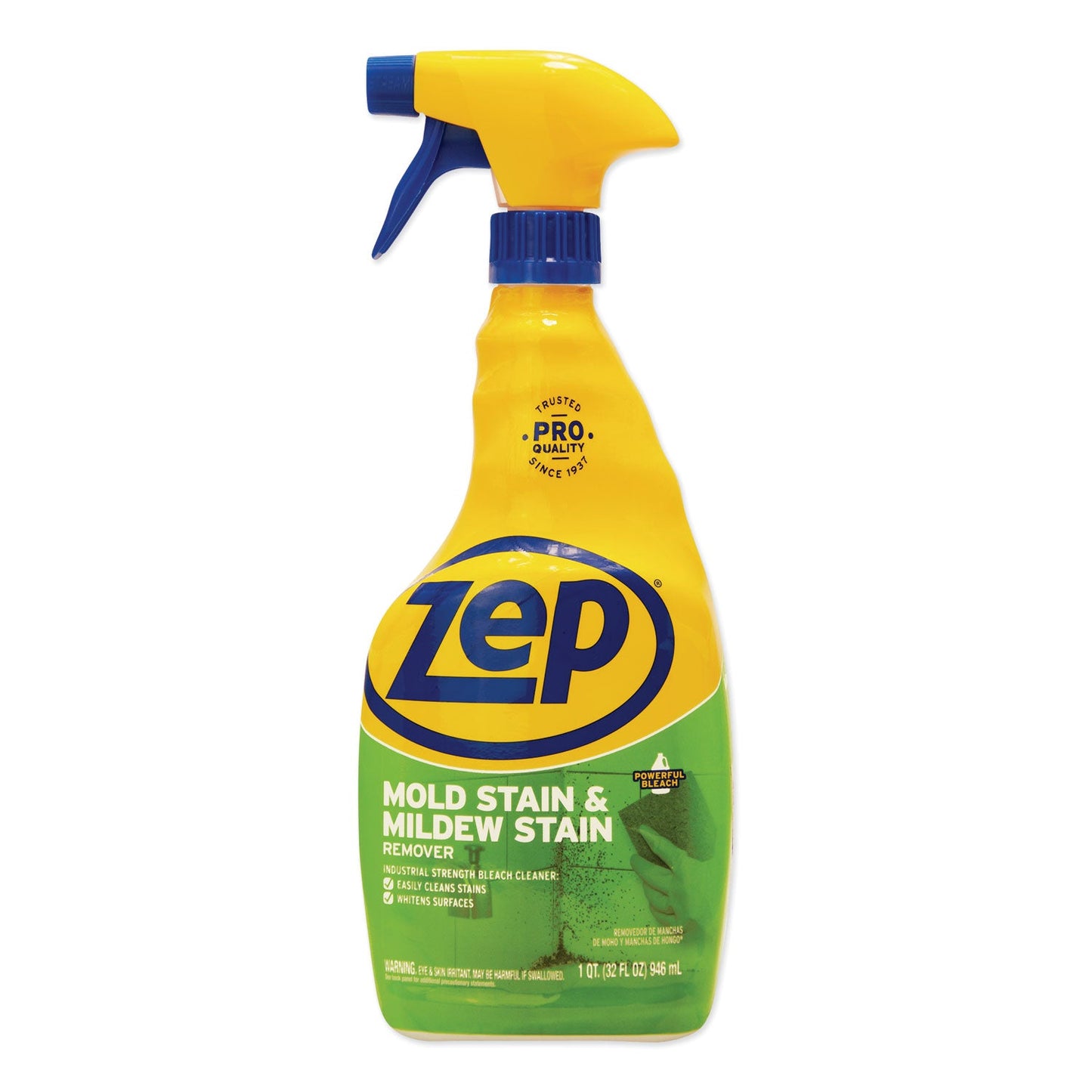 ZPEZUMILDEW32EA Mold Stain And Mildew Stain Remover, 32 Oz Spray Bottle Zep Commercial
