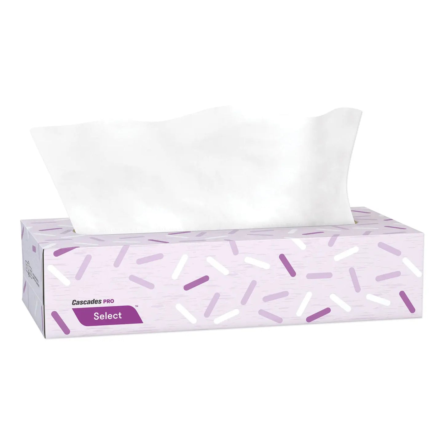CSDF950 Select Flat Box Facial Tissue, 2-Ply, White, 100 Sheets/box, 30 Boxes/carton Cascades PRO