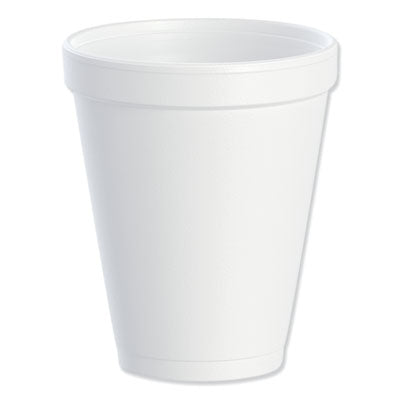 DCC10J10 Foam Drink Cups, 10 Oz, White, 25/bag, 40 Bags/carton DART