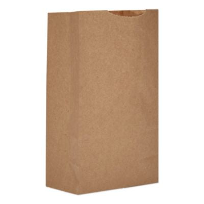BAGGX3500 Grocery Paper Bags, 3# Size, Extra-Heavy-Duty, 50# Basis Weight, 4.74" x 2.91" x 8.66", Kraft, 500/Bundle ROSS & WALLACE PAPER PRODUCTS, INC.