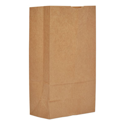 BAGGK12500 Grocery Paper Bags, 12# Size, 40# Basis Weight, 7" x 4.38" x 13.75", Kraft, 500/Bundle