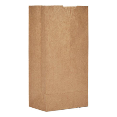BAGGX4500 Grocery Paper Bags, 4# Size, Extra-Heavy-Duty, 50# Basis Weight, 5" x 3.13" x 9.88", Kraft, 500/Bundle ROSS & WALLACE PAPER PRODUCTS, INC.