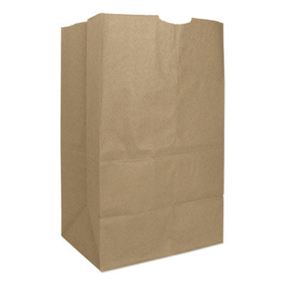 BAGGK20S Grocery Paper Bags, 20# Squat Size, 40# Basis Weight, 8.25" x 5.94" x 13.38", Kraft, 1,000/Bundle