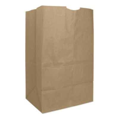 BAGGX2060S Grocery Paper Bags, 20# Squat Size, Extra-Heavy-Duty, 60# Basis Weight, 8.13" x 5.88" x 12.5", Kraft, 500/Bundle ROSS & WALLACE PAPER PRODUCTS, INC.