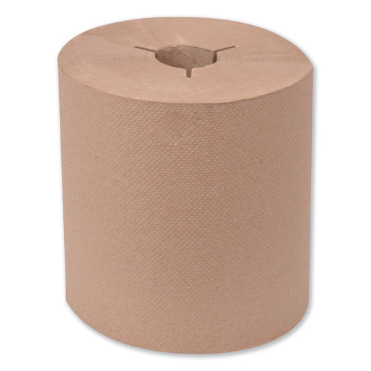 TRK8031500 Universal Hand Towel Roll, Notched, 1-Ply, 8" x 630 ft, Natural, 6 Rolls/Carton