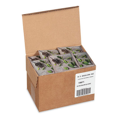 BTCRCB19971 steep Cafe Organic Black Tea, English Breakfast, 50 Bags/Carton BIGELOW TEA CO.