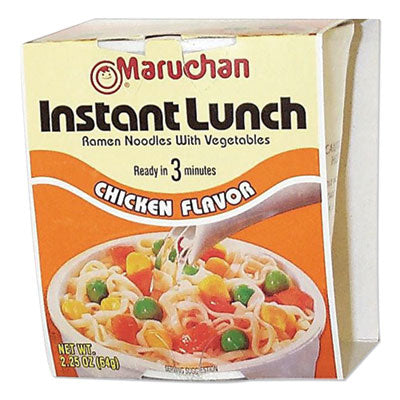 MAR00121 Instant Lunch, Chicken, 2.25 Oz Cups, 12/carton TOYO SUISAN