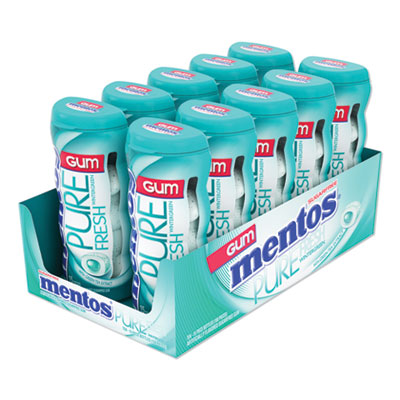 MENVAM1463621 Pure Fresh Sugar-Free Gum, Wintergreen, 15 Pieces/pack, 10 Packs/box PERFETTI VAN MELLE