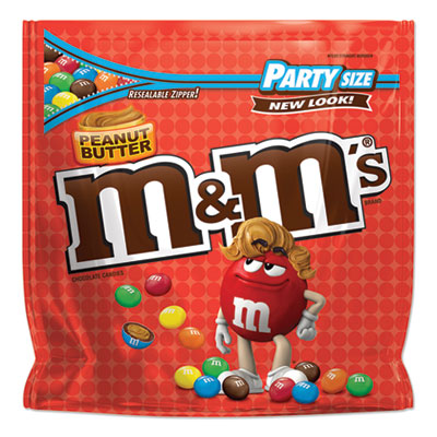 MNM55085 Chocolate Candies, Peanut Butter, 38 Oz Resealable Bag